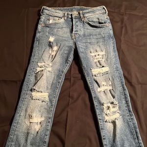 H&M Blue Skinny Jeans Sz 30